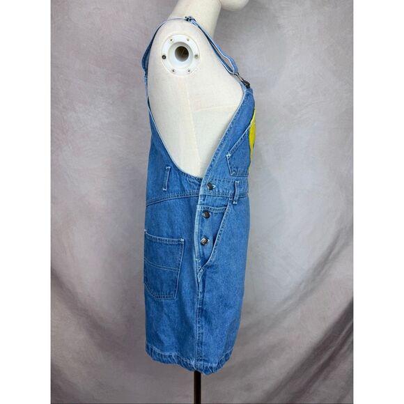 Vintage 90s Tweety Bird Jean Overalls Looney Tunes Size Small 100% Cotton - Picture 4 of 10